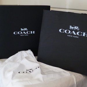 Coach Box, Dust Bag and Shopping Bag Retail Packaging for Closet Organization